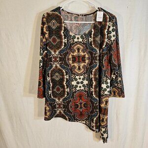 Brown and Red Blouse -- ITEM #2030